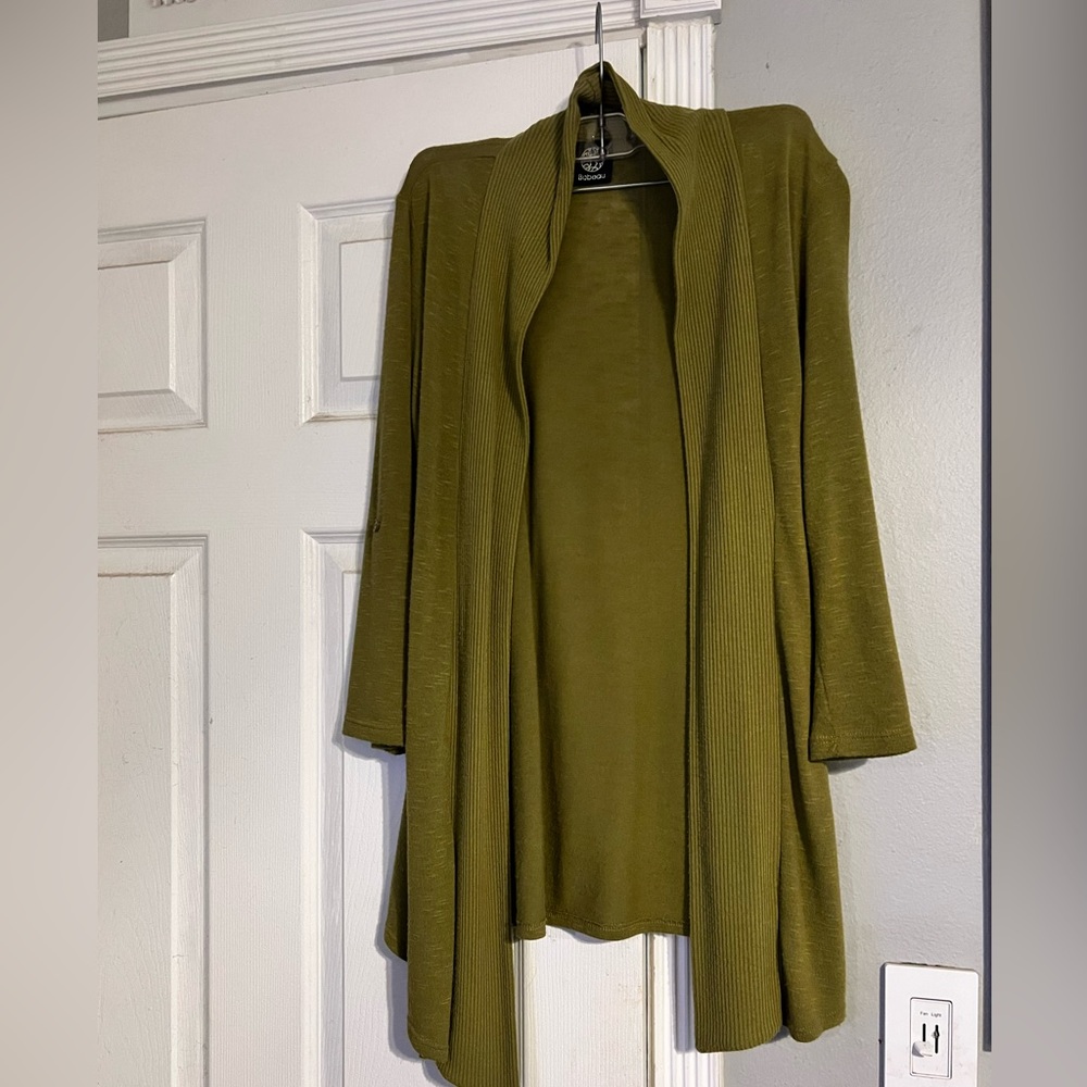 Bobeau green cardigan